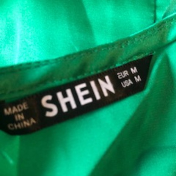 GREEN SLIP DRESS - Picture 4 of 5